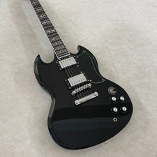 Tony Iommi Electric Guitar SG Black Cross inlaid fingerboard mahogany body