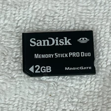 SanDisk 2GB Memory Stick Pro Duo Genuine Memory Card For Sony Camera / PSP