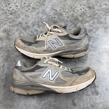 New Balance 990v3 Shoes Mens Size 9.5 Gray Made In USA Running Sneakers M990GY3