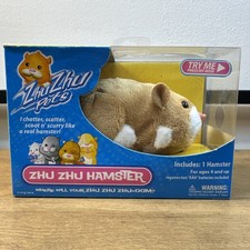 New Sealed Zhu Zhu Pets Tan Mr Squiggles Hamster 2008 Cepia Toy 86651