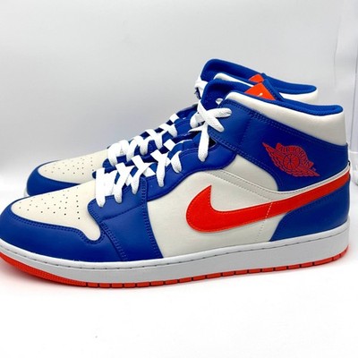 Nike Blue and Orange Air Jordan 1 Mid NY Knicks Sz 17 new Size 17 - Jordan 1 Mid Knicks 2023 for sale online | eBay main image 3