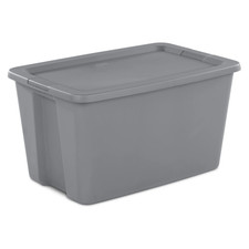 Extra Large Storage Bin, 30 Gallon Plastic Storage Container with Snap-On Lid, G