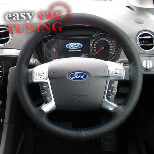For Ford Mondeo MK4 20072014 Black Real Genuine Leather Steering Wheel