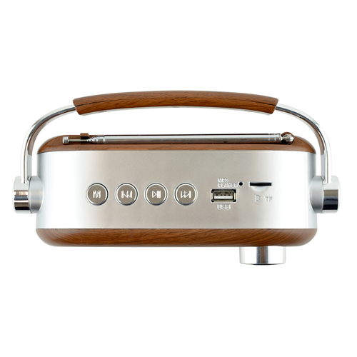 LLOYTRON Vintage Style Bluetooth AM/FM Radio-Portable MP3 Playback | Wood Effect - Picture 5 of 7