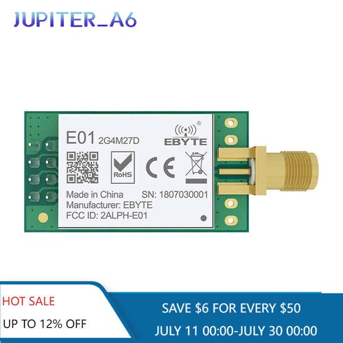 10PCS Nrf24l01p+pa+lna Wireless RF Transceiver Module 27dBm SPI 2.4GHz 5km - 第 1/10 張圖片