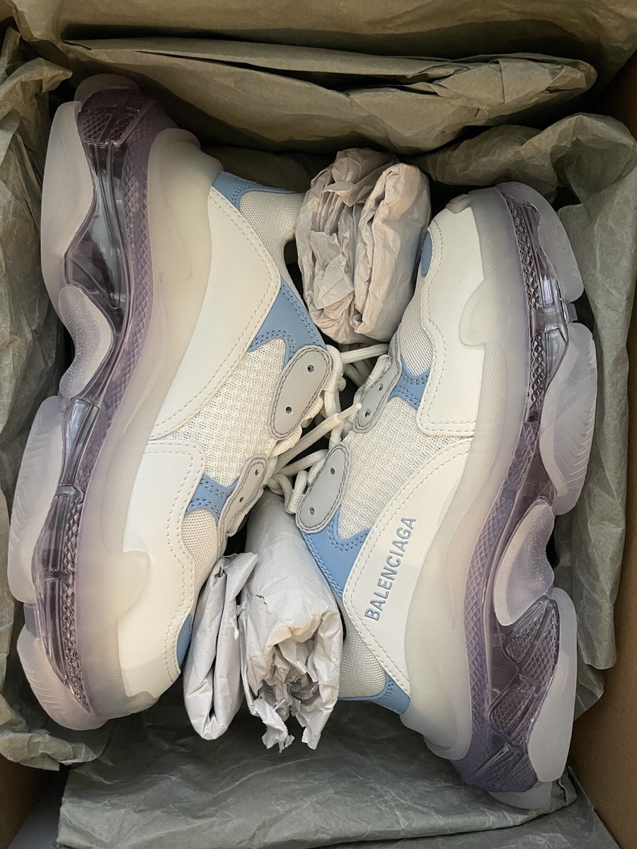 BALENCIAGA Women's Triple S Clear Sole Sneakers Size 37Eur