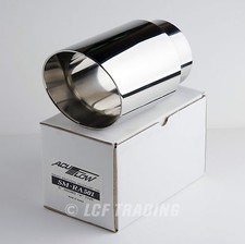 Acuflow Ra501 Universal Muffler Tip Mirror Polished Stainless Steel 5 Od 4 Id