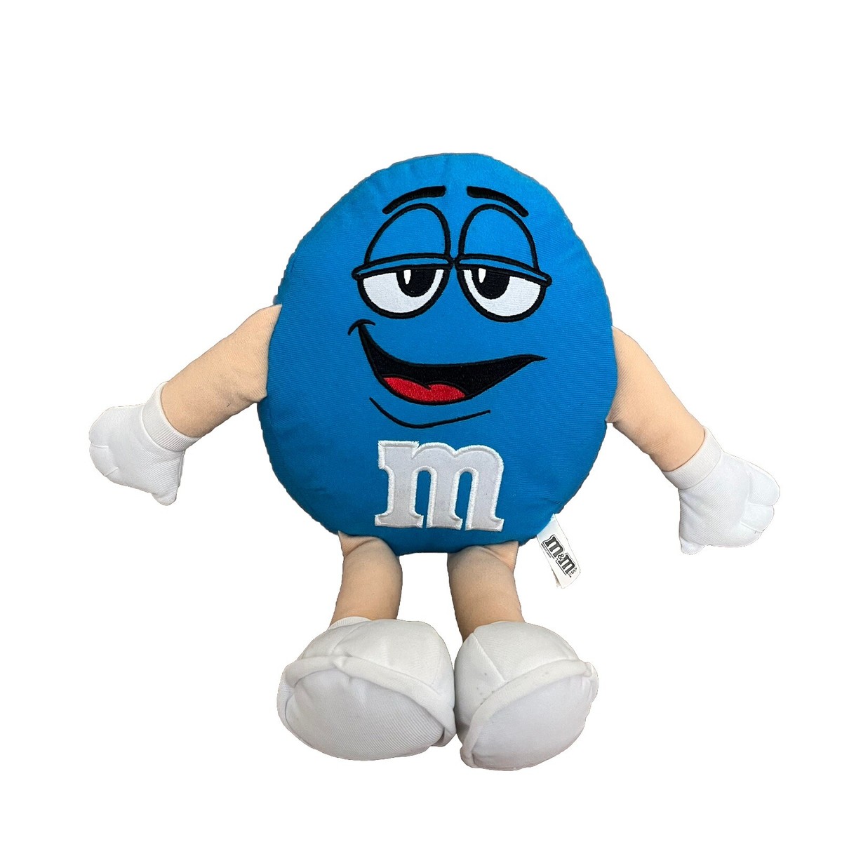 特大 2014年製 M&M's エムアンドエムズ ぬいぐるみ 全長80cm M&M Blue 12” Candy Plush 2014 Sleepy Eyes | eBay