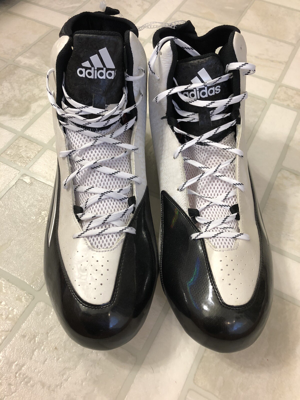 NWOT RARE Adidas Crazyquick 2.0 High Black/Wht/Silver Men’s Football