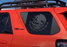 For 2010-2022 Toyota 4runner Rear Windows Mexican Flag Decal Stickers