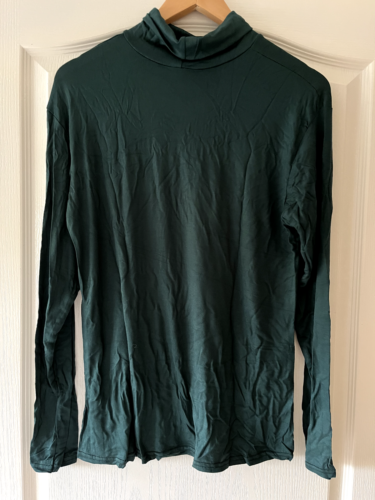 Forest Green Thinner Feel Roll Neck Top Size 24/26 - Picture 1 of 1