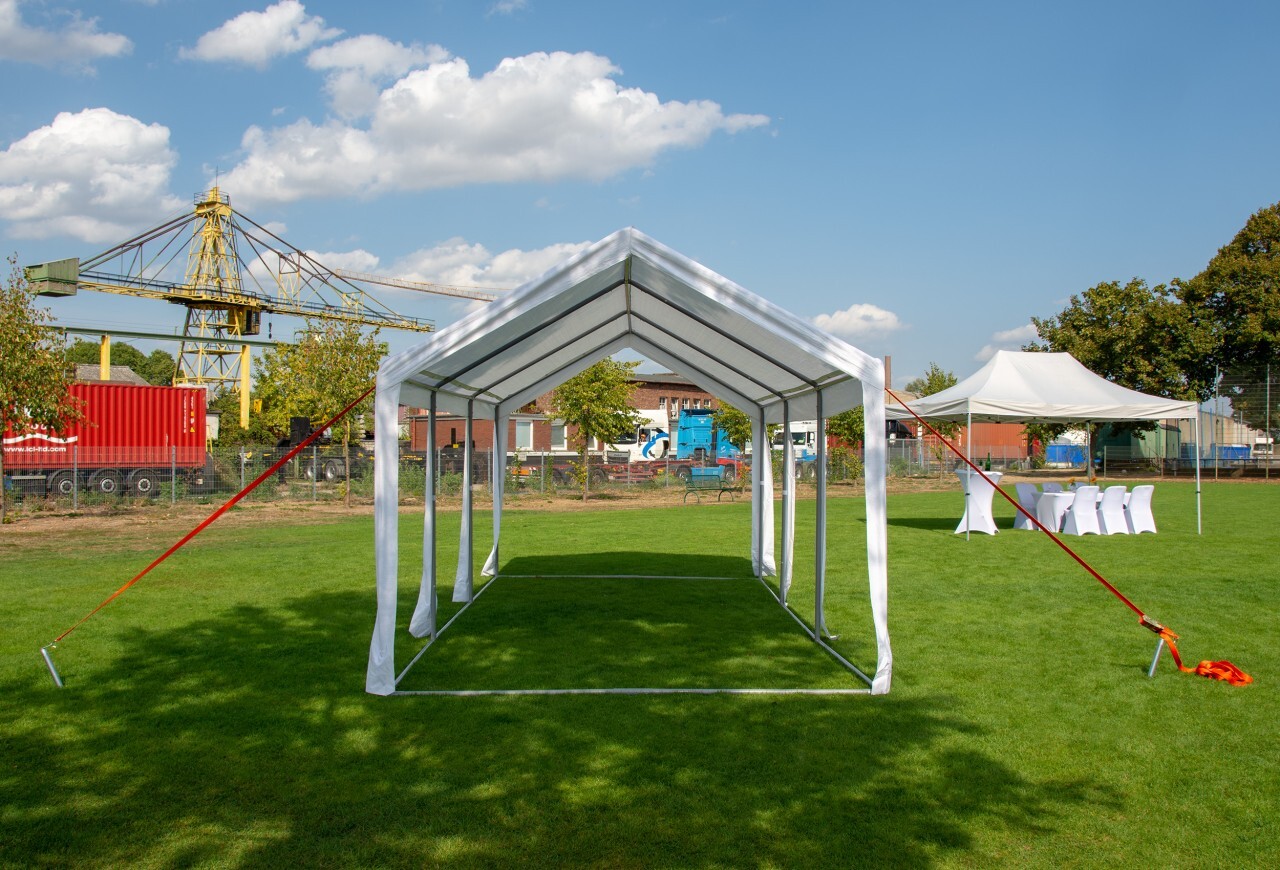 Sturmsicherung Sturmset für Zelt Pavillon 2 x Gurte 15m mit Erdhaken