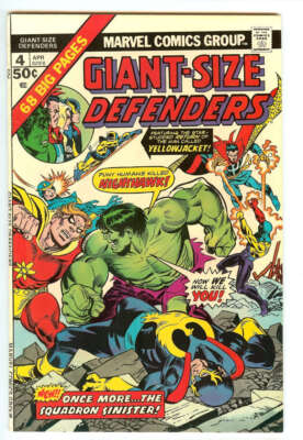 GIANT-SIZE DEFENDERS #4 7.5 // GIL KANE & FRANK GIACOIA COVER MARVEL COMICS 1975