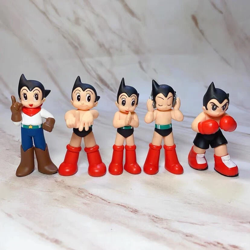 Figura de anime Astro Boy 5 piezas conjuntos combinados decoración arte juguete estatuilla 7 cm Foto 3 de 4