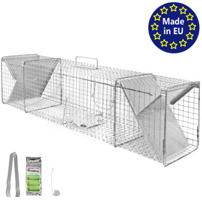 Tierfalle Lebendfalle Marderfalle Fuchsfalle 150 x 31 x 29 Heavy Petigi
