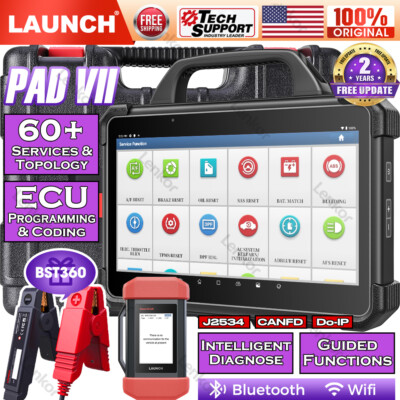 LAUNCH X431 PAD VII Intelligent Diagnostic Scanner J2534 Programming Key Coding