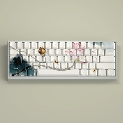 Lotus Rhythm PBT OEM Profile Full Set Keycaps For Cherry MX keyboard