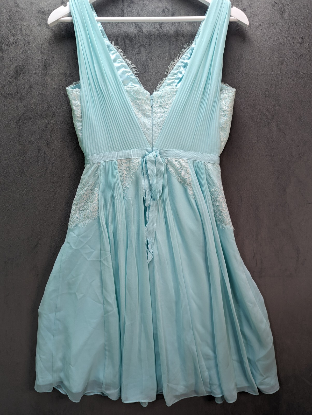 Monsoon Madison Mint Dress Uk Size 8 Party Cocktail Lace Pearl Party Prom Pretty image 9