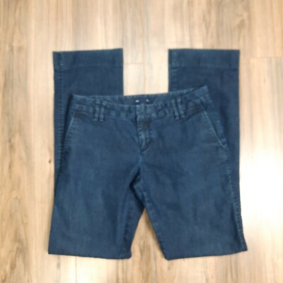 Gap ''Outlet'' Size 1R Dark Rinse Flat Front Dress Denim Pant Jeans