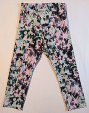 Old Navy Active Go Dry Multicolor Stretch Leggings Women's Size Medium