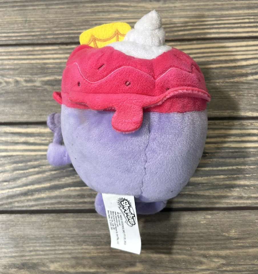 2013 Just Play Shopkins Ice Cream Queen Purple Pink Plush 7" Stuffed Animal - Image 2 of 3