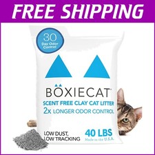 99.9 Dust-Free Clumping Cat Litter - Boxie 40 lb, No Fragrances, Easy to Scoop