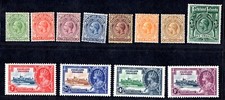 FALKLAND ISLANDS 1921-1935 KING GEORGE V S.G. #73-80, 139-142 MINT HINGED