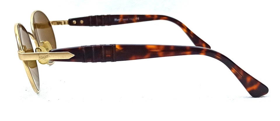 Nuevo de Lote Antiguo Gafas de Sol Redondas de Metal Italia Genuinas Años 90 Hechas al Aire Libre Hombres 50-19 135 MM Foto 4 de 4