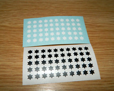 Six Pointed Star Decals for Hornby & Bachmann Fuel Tank Wagons Class A & B 