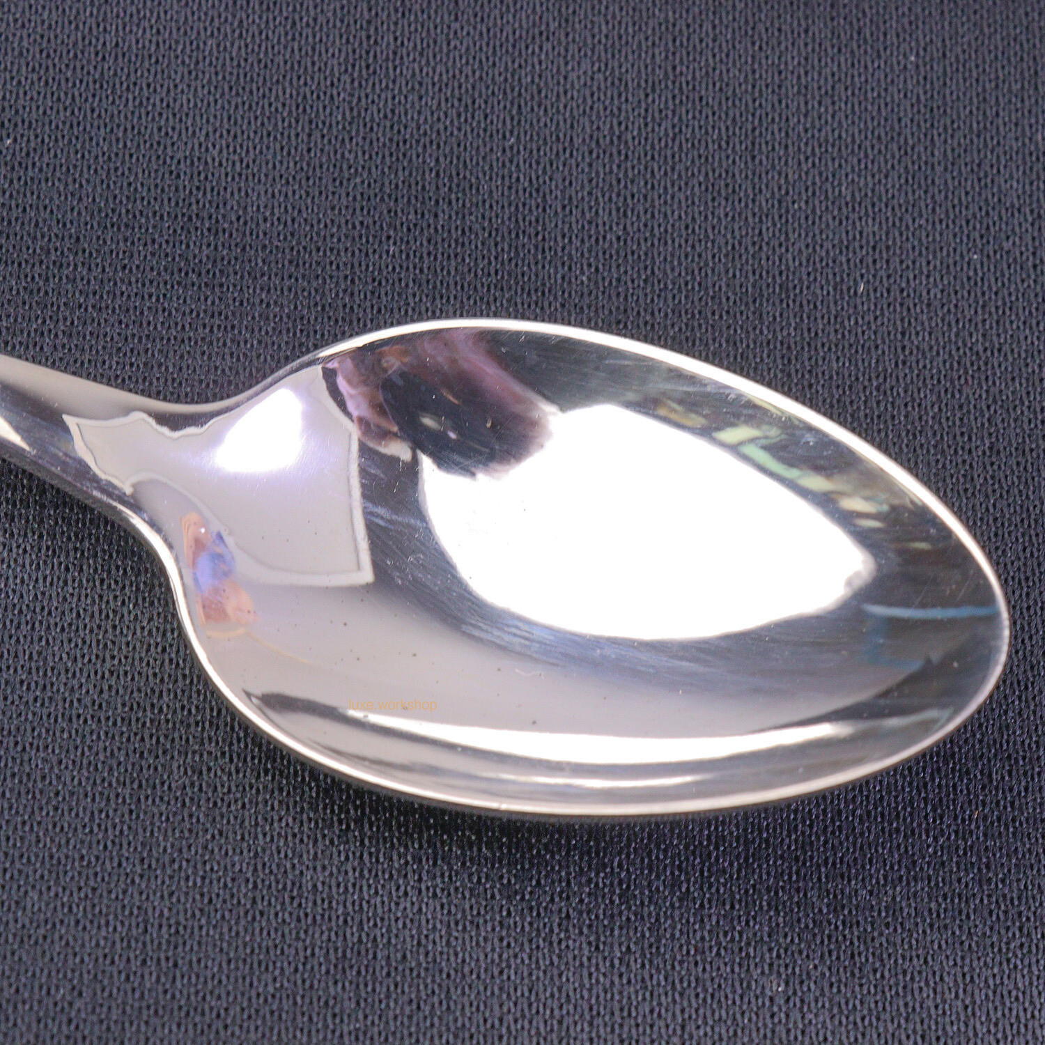 Fine Silver Dinner Spoon Solid 999 Silver Sutra Lotus Soup Spoon Tableware
