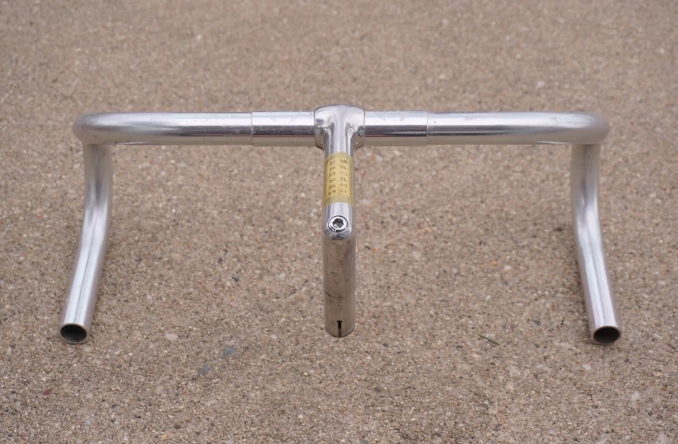 Combo de vástago de manillar ITM vintage 120 mm 40 cm barra de caída años 80 1" pluma eroica Italia Foto 3 de 4