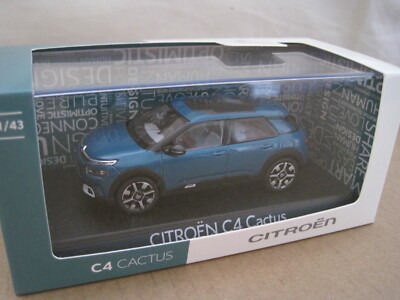 Norev Citroen C4 Cactus in SMARAGDBLAU 1/43 HÄNDLER MODELLAUTO PSA GROUP