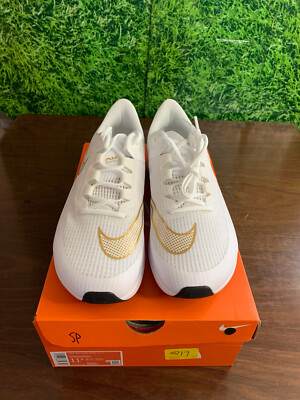 Nike Air Zoom Rival Fly 3 Running/Training Shoes White/Gold  display picture 1