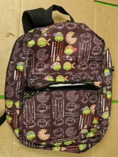 TNMT Teenage Mutant Ninja Turtles kids school backpack bookbag Off Track Zipper