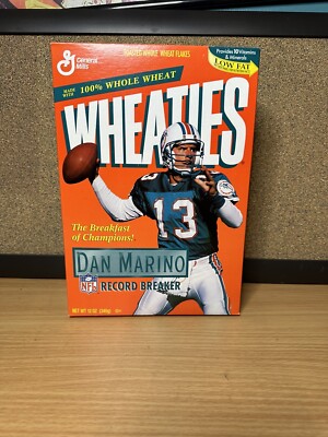 DAN MARINO 1995 , 30th Super Bowl , Deion Sanders , 6 Wheaties Cereal Boxes Lot