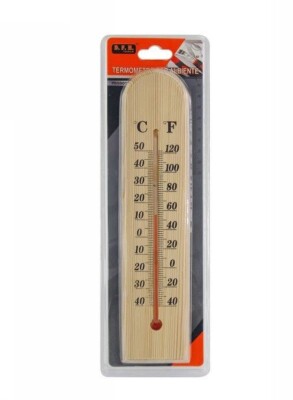 Termometro Da Parete In Legno - Misura In °C E °F, Facile Da Leggere - Foto 11
