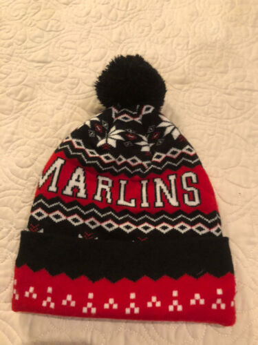 Berretto berretto calza Miami Marlins New Era con pom usato in ottime condizioni - Foto 2 di 4