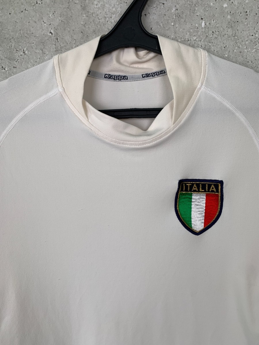 KAPPA カッパ 98-00 ITARY イタリア代表アウェイユニフォーム S ITALY 1998 1999 2000 AWAY FOOTBAL SHIRT SOCCER JERSEY KAPPA sz 2XL