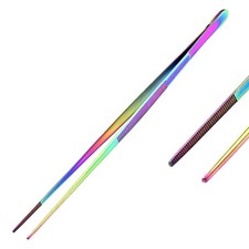 Rainbow Huge Aquarium Aqua Tweezers Thumb Dressing Forceps 24" Long Straight