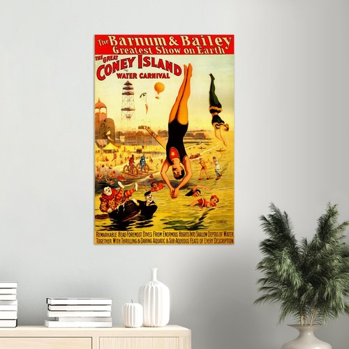 Circus, Clown, Carnivals Ringling Bros Barnum and Bailey Poster Vintage #5 - Picture 3 of 6