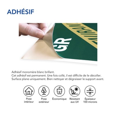 Panneau d'obligation port du harnais de sécurité obligatoire