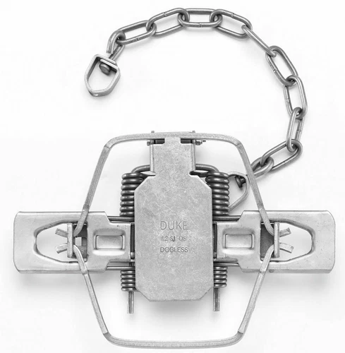 4 Duke #2 Dogless 4 Coil Coil Spring Trap Trapping Supplies Coyote Bobcat Fox 