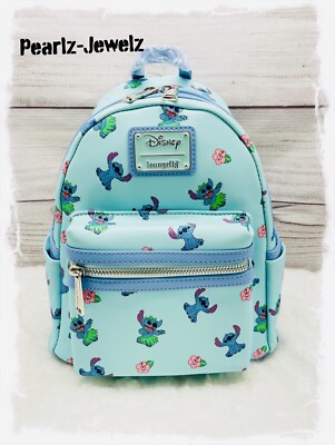 Loungefly Disney Lilo & Stitch Poses Allover Print Mini Backpack Loungefly Disney Lilo & Stitch Exclusive Poses Allover Print  main image 3