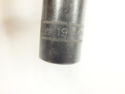 SNAP-ON TOOLS 1/2" DRIVE 19MM DEEP METRIC 6 POINT IMPACT SOCKET - USA - SIMM190 - Picture 3 of 5