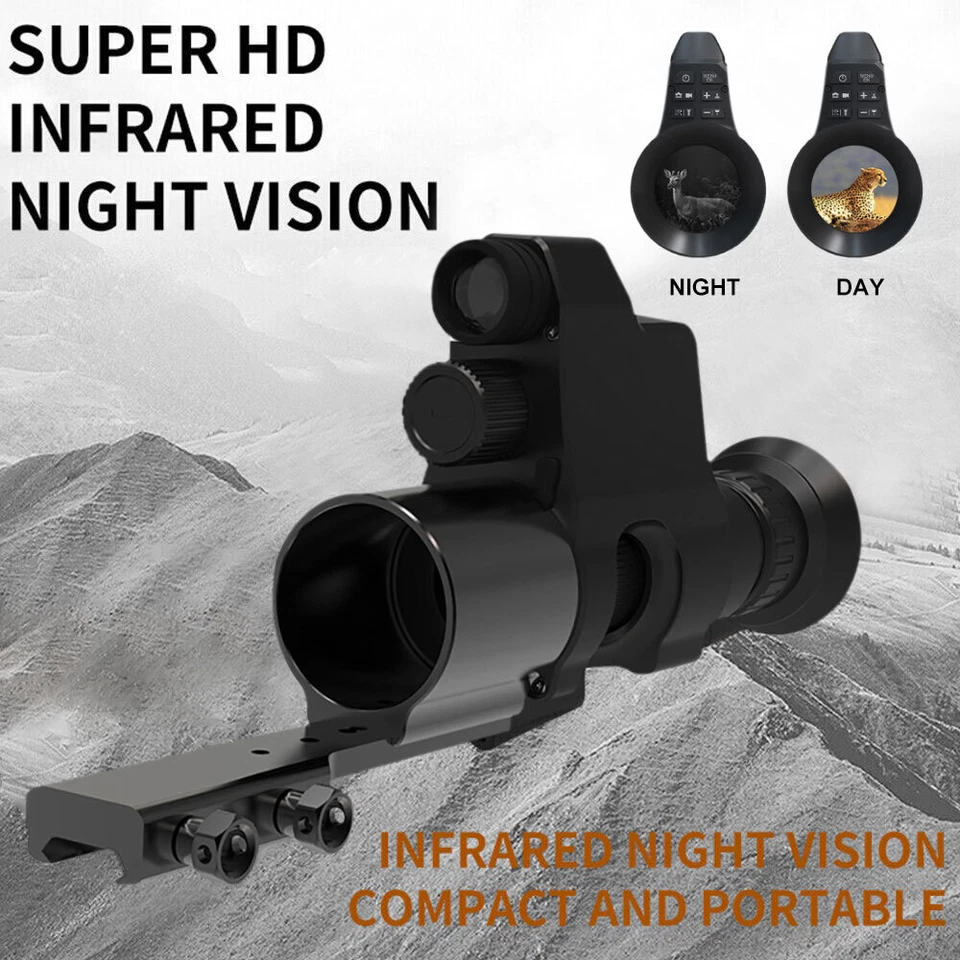 NV4B 300M Digital Infrared Night Vision Scope Sight 4X Zoom 1080P 850/940nm - Image 3 of 4