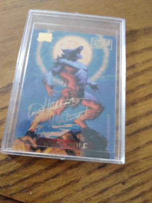 1994 Fleer Marvel Masterpieces Gold Foil Signature Series #135 WereWolf in case