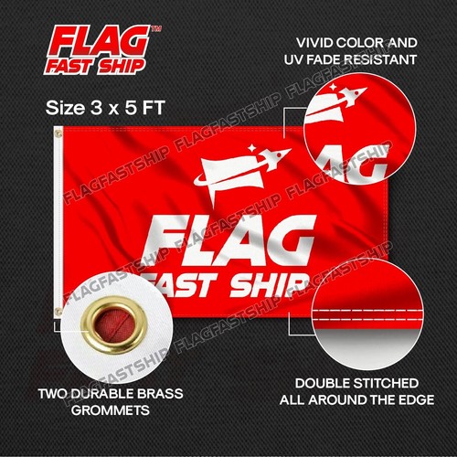 Philadelphia Flyers Flag 3x5 FT Banner Man Cave Bar w Grommets FREE Shipping - Picture 5 of 16