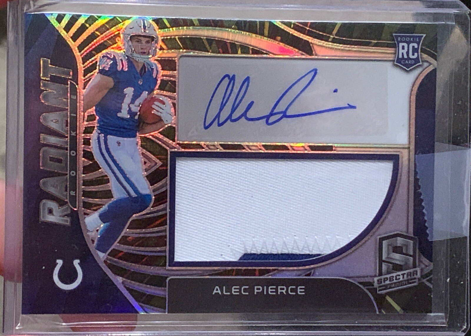 2022 Panini Spectra Alec Pierce Radiant Hyper Prizm Rookie RPA /60 #RAD-API RC