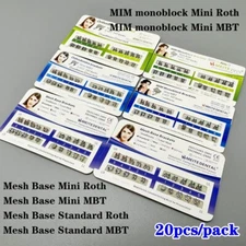 200x Dental Orthodontic Metal Bracket Braces MIM Monoblock Mini Roth/MBT 022 345