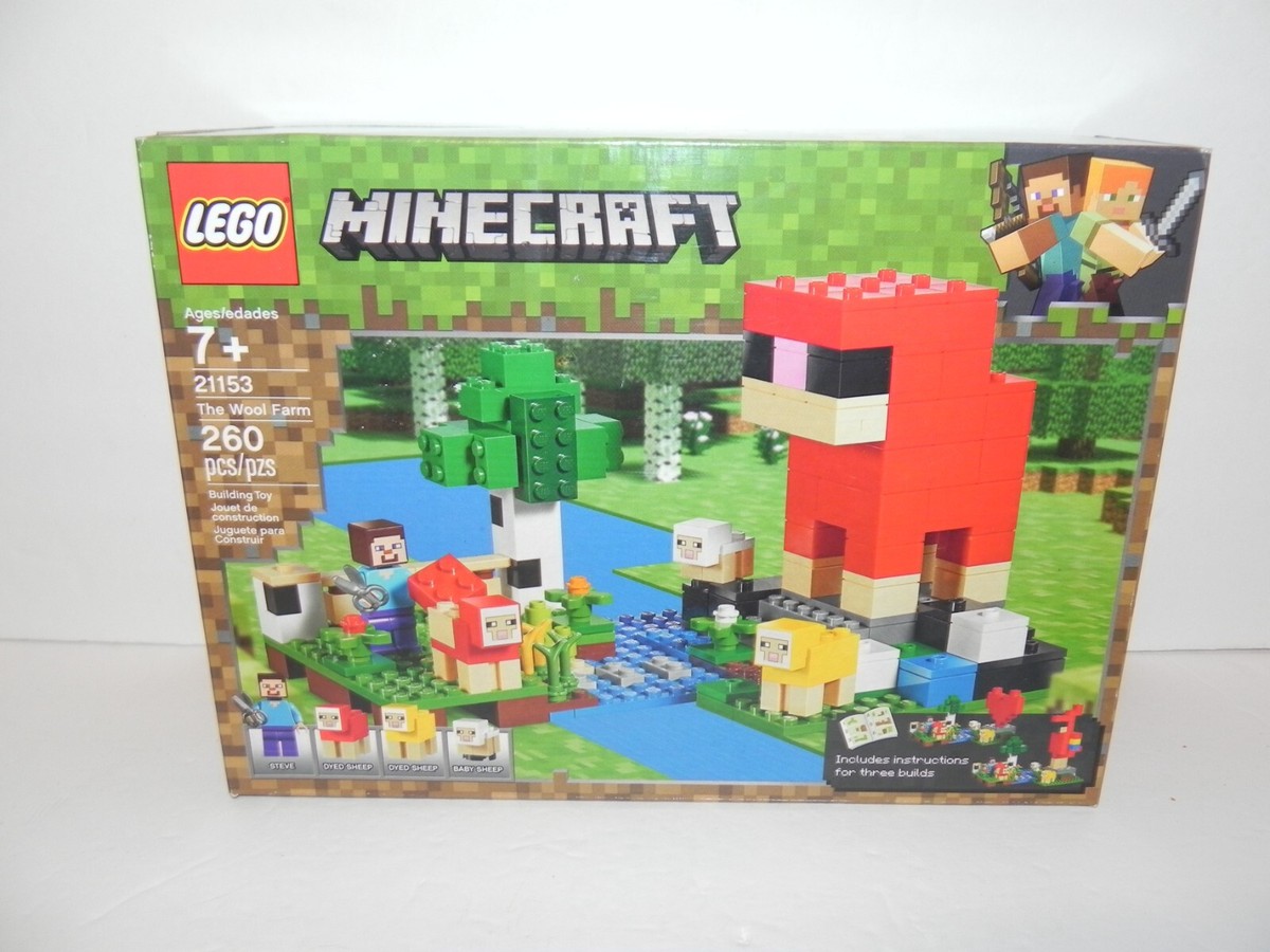LEGO 21153 MINECRAFT THE Wool FARM 260 NEW Sealed Box